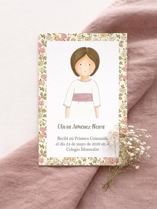 Recordatorio Comunión Petiflor