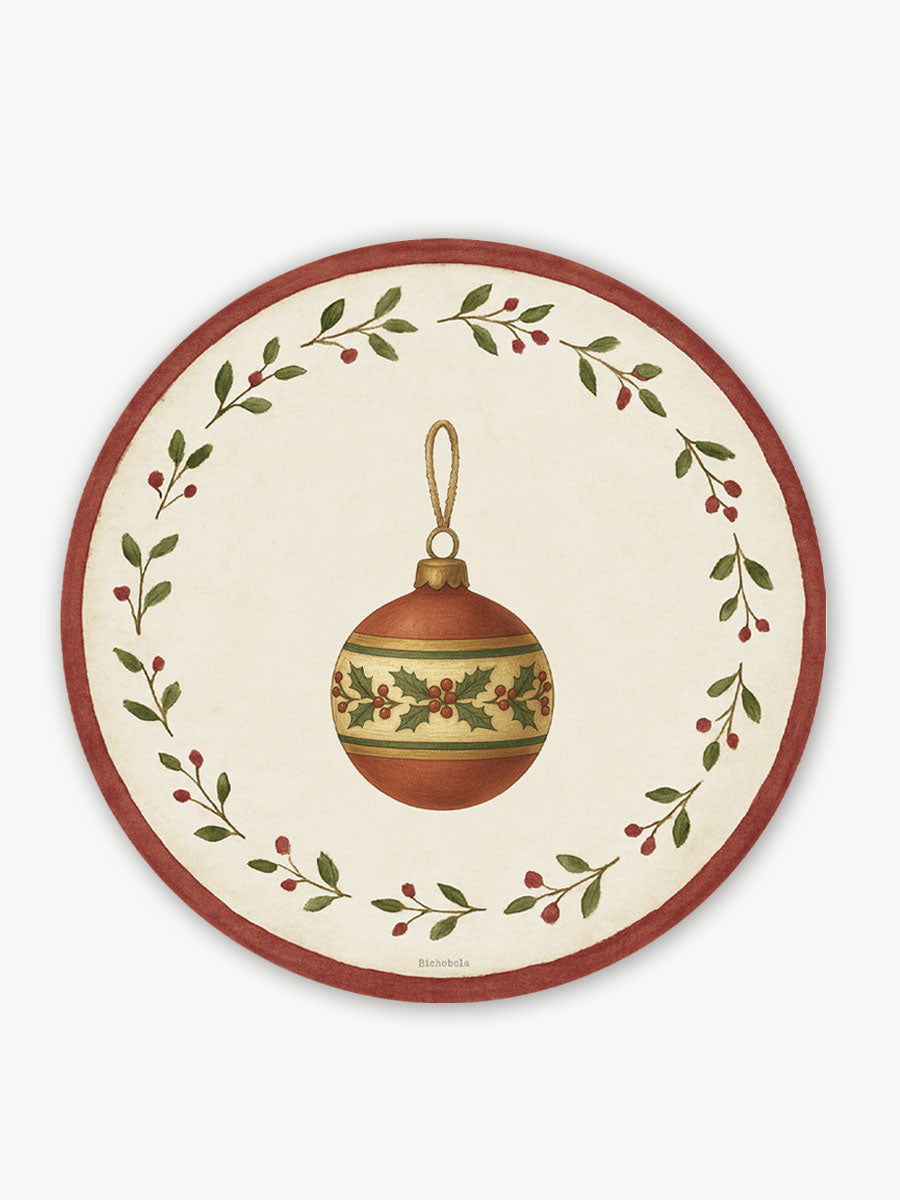 Mantel Redondo Bayas Bola