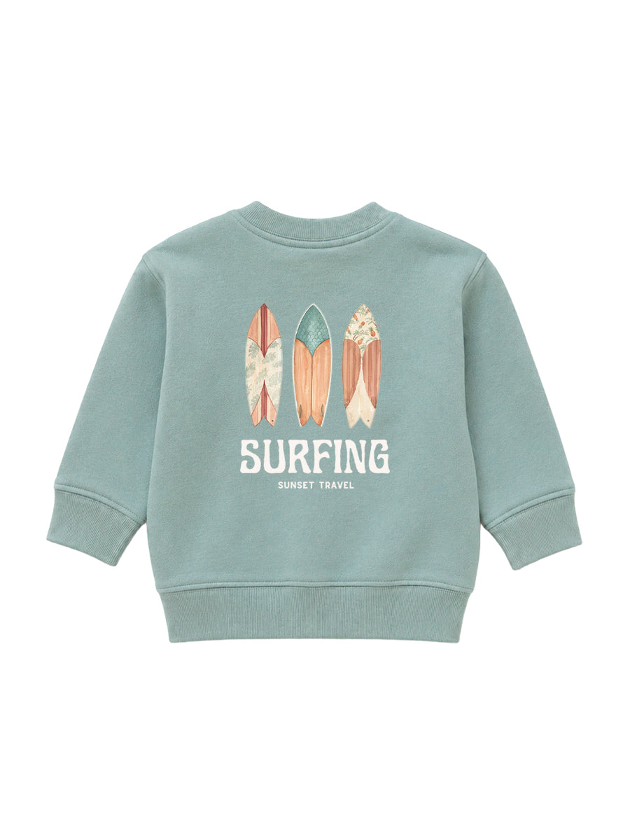 Sudadera Bebé Surfing Aloe