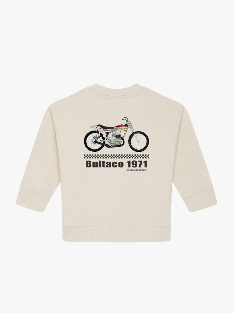 Sudadera Bebé Bultaco Natural