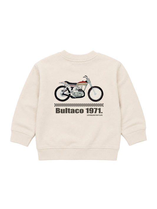 Sudadera Bebé Bultaco Natural