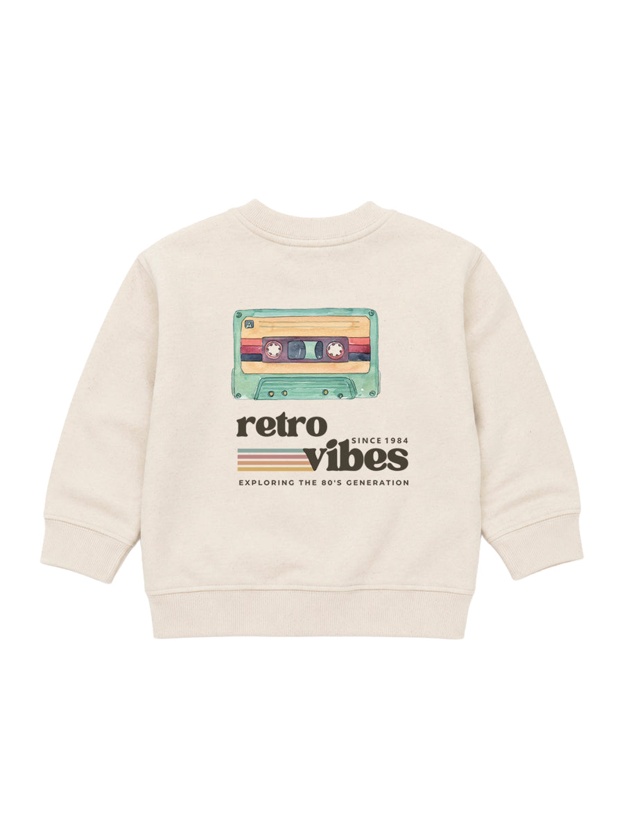 Sudadera Bebé Cassette Natural