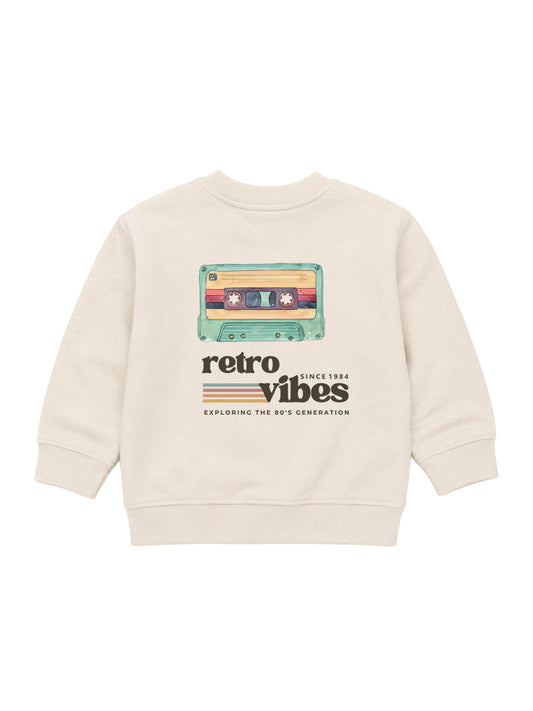 Sudadera Bebé Cassette Natural