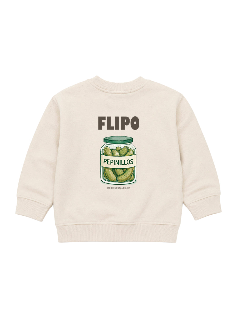 Sudadera Bebé Flipo Pepinillos Natural