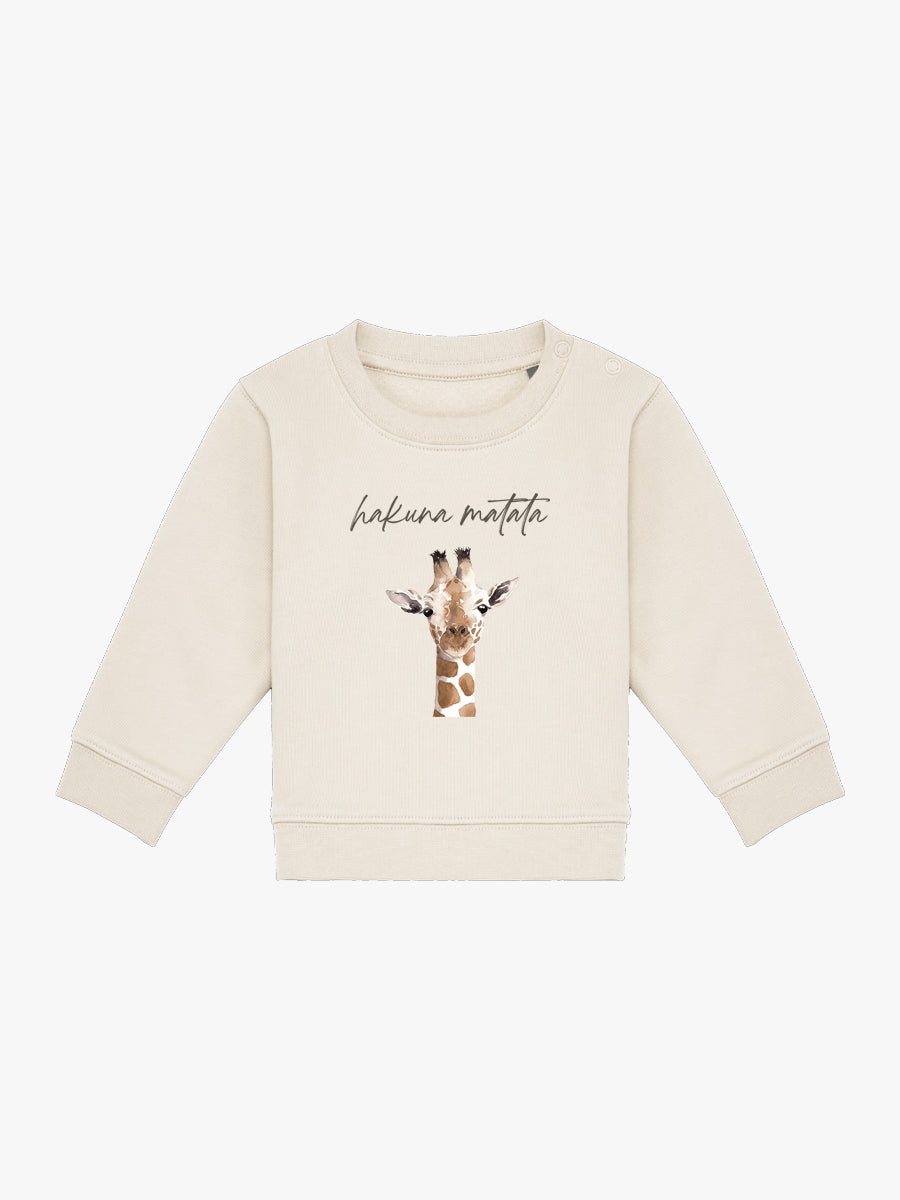 Sudadera Bebé Jirafa Natural