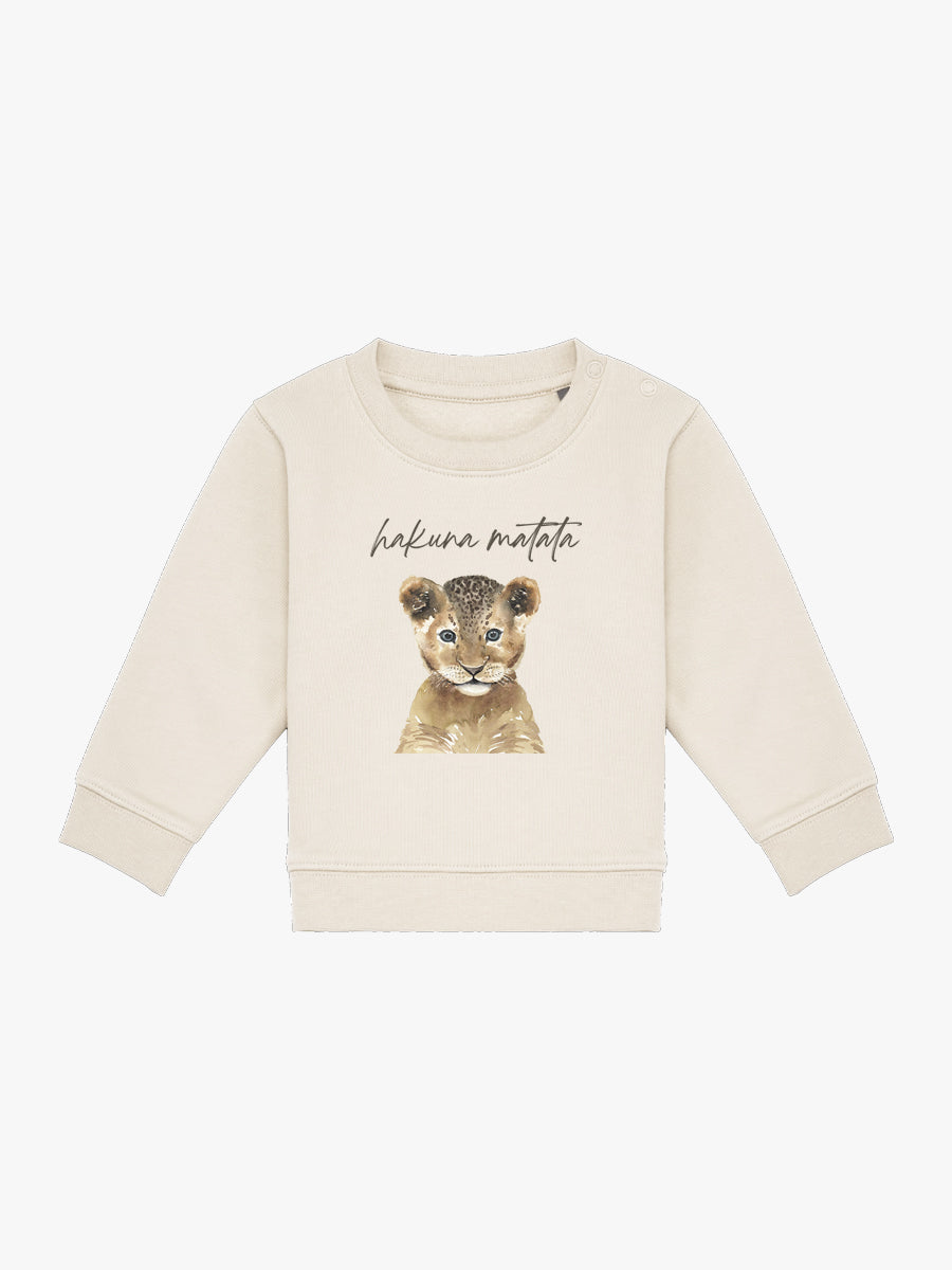 Sudadera Bebé León Natural