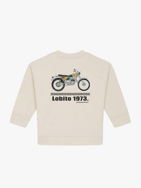 Sudadera Bebé Lobito Natural