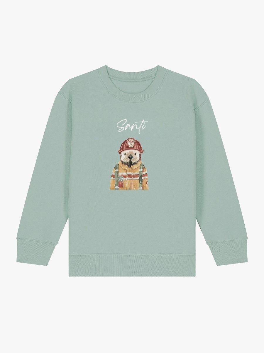 Sudadera Niño Nutria Bombero