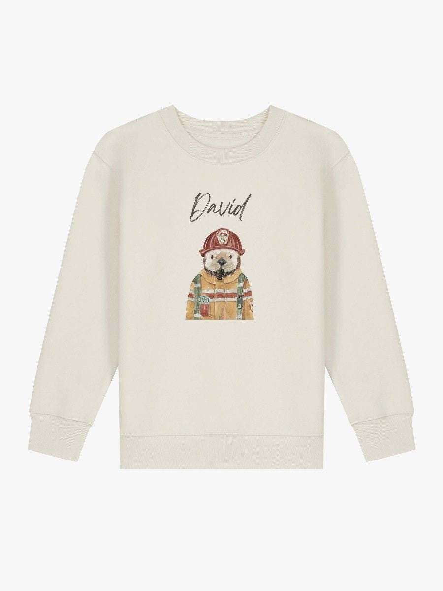Sudadera Niño Nutria Bombero