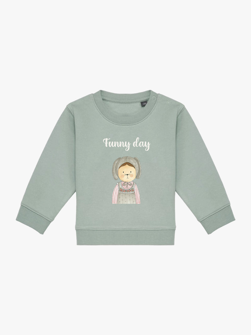 Sudadera Bebé Rita Rabbit Aloe