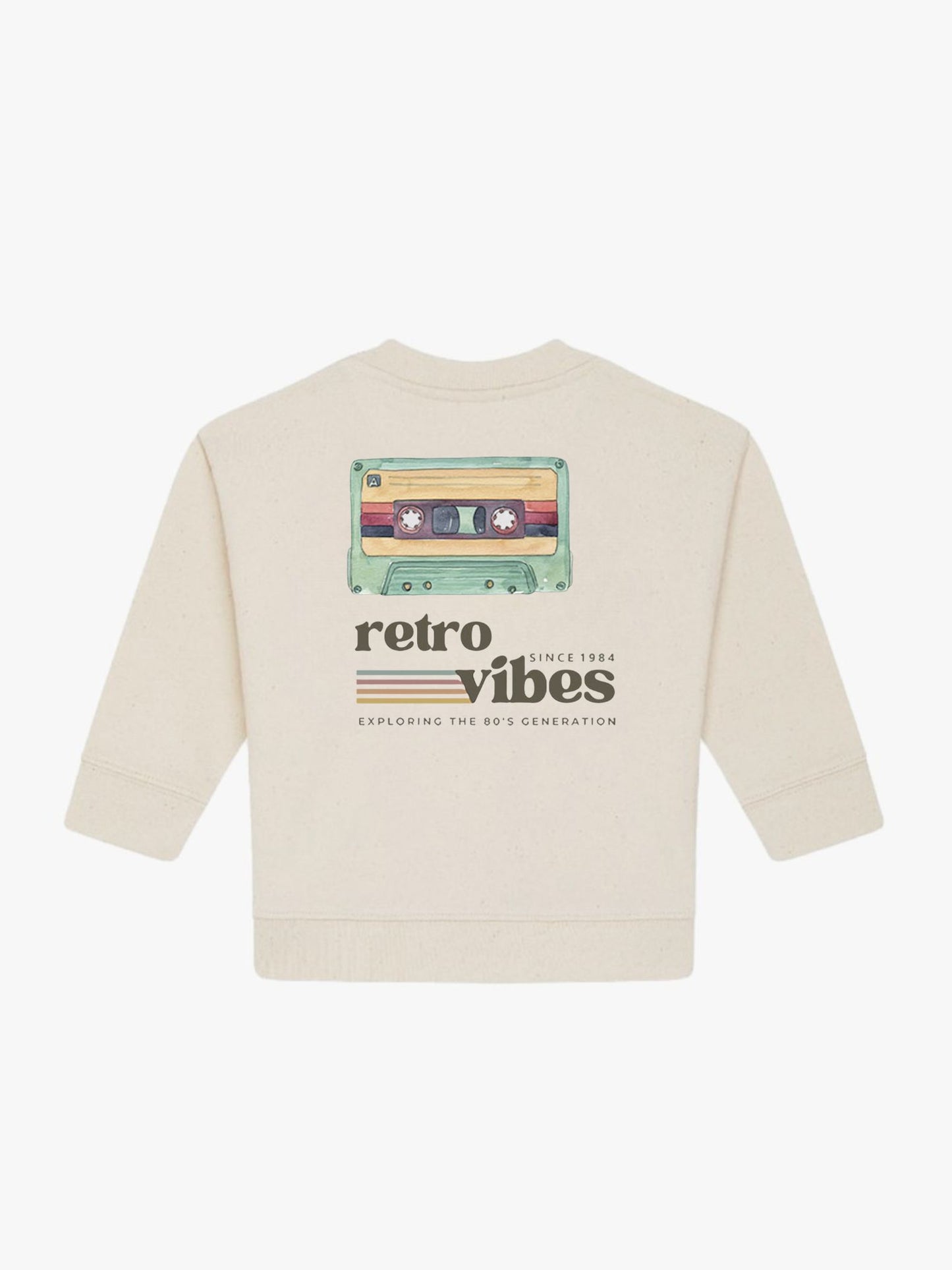 Sudadera Bebé Cassette Natural