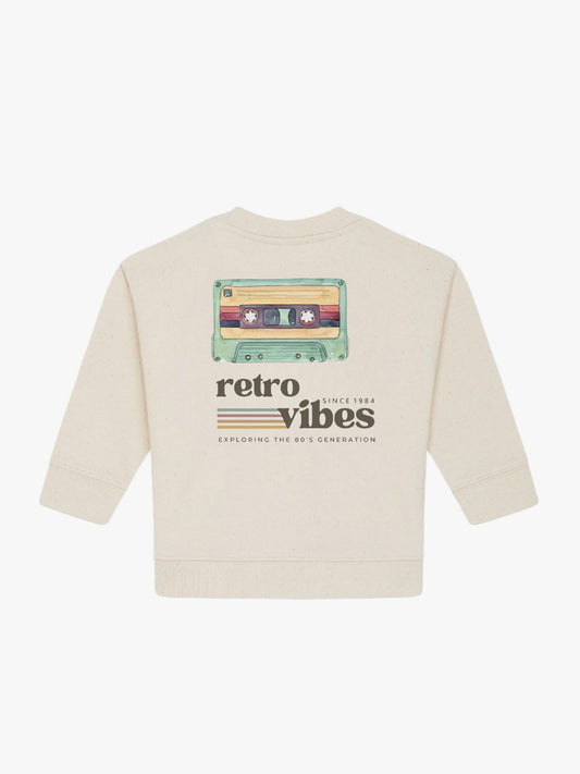 Sudadera Bebé Cassette Natural