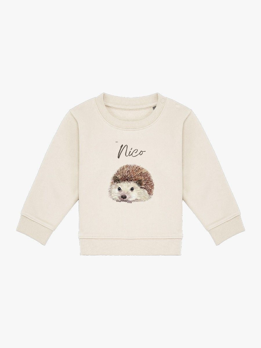 Sudadera Bebé Erizo Natural