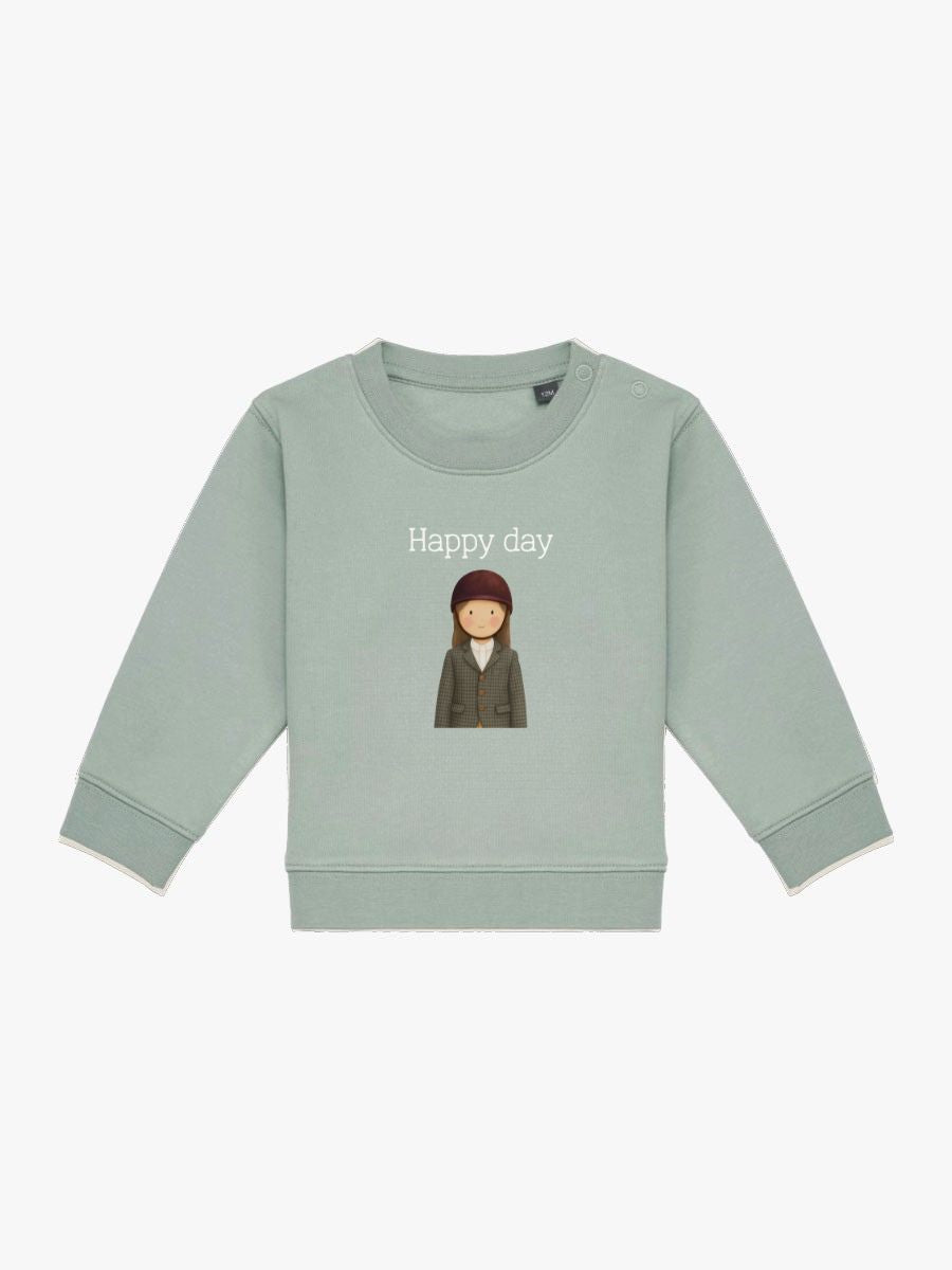 Sudadera Bebé Aloe Hípica Niña
