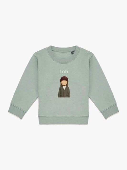 Sudadera Bebé Aloe Hípica Niña