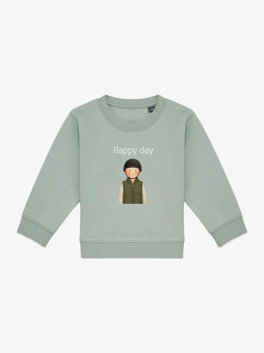 Sudadera Bebé Hípica Niño Aloe