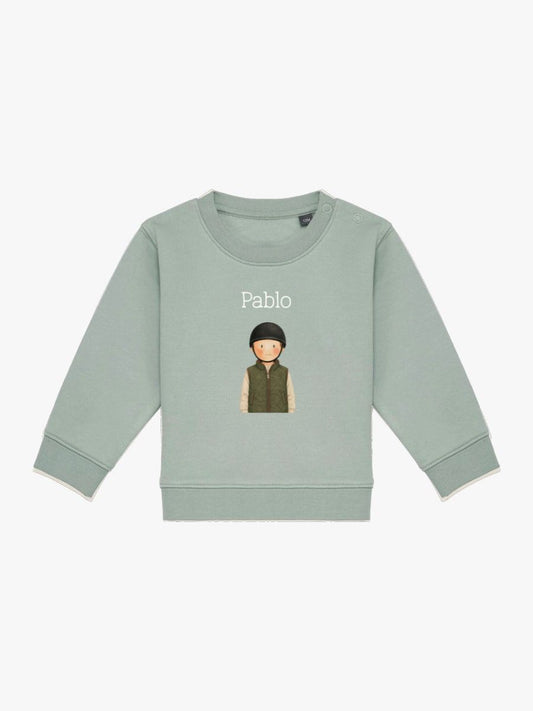 Sudadera Bebé Hípica Niño Aloe