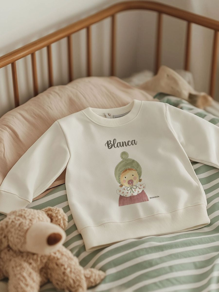 Sudadera Bebé Inés Natural