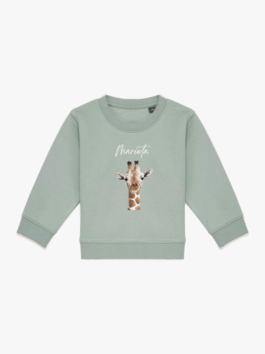Sudadera Bebé Jirafa Aloe