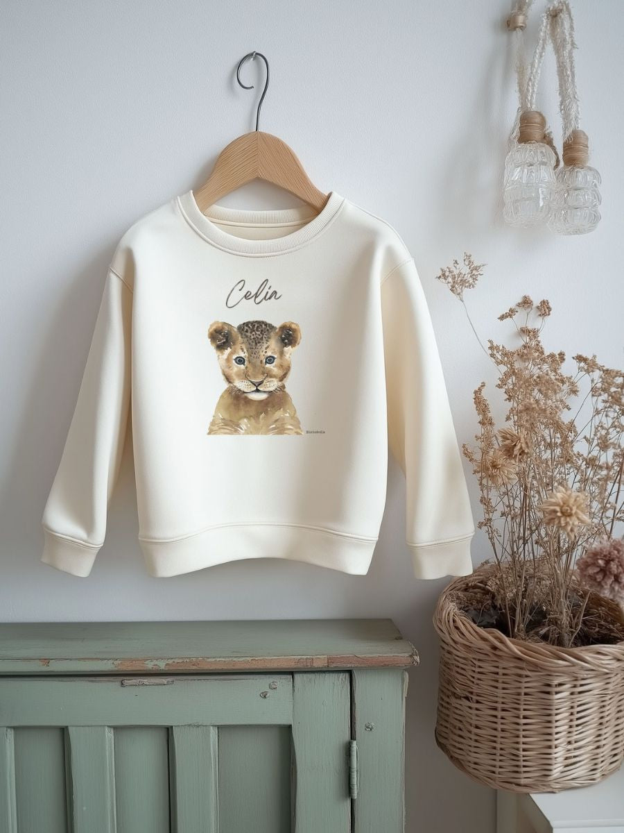Sudadera Bebé León Natural