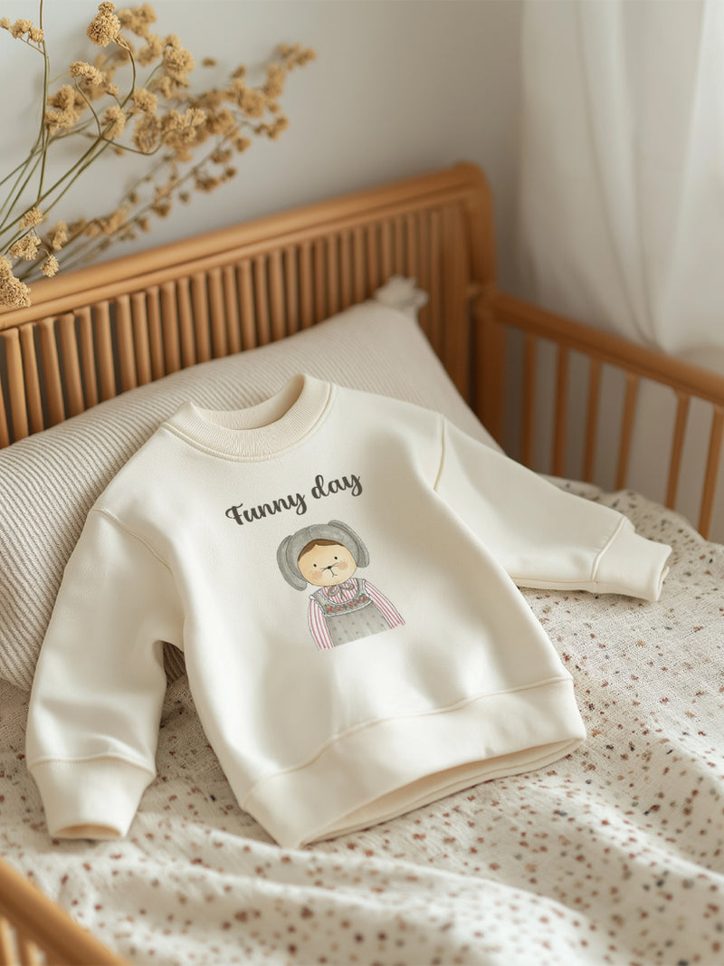 Sudadera Bebé Rita Rabbit Natural