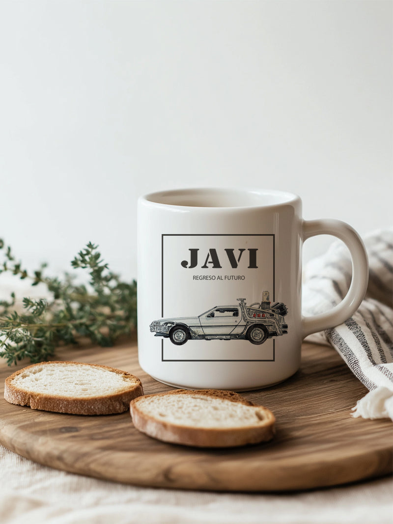 Taza DeLorean