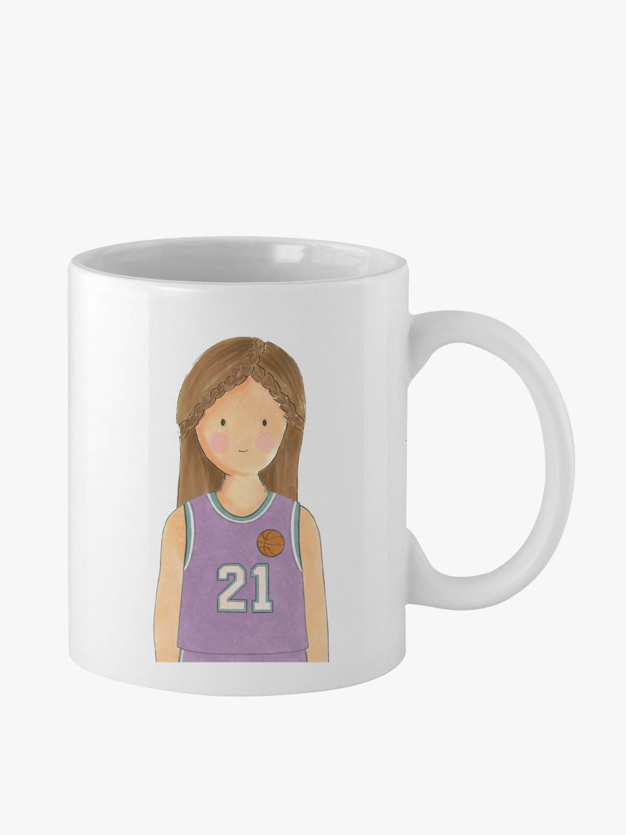 Taza loza Baloncesto Niña