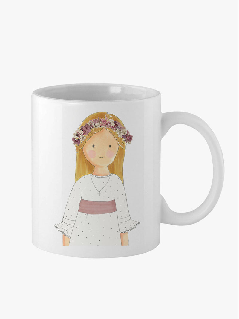 Taza Personalizada Comunión Carlota Plumeti