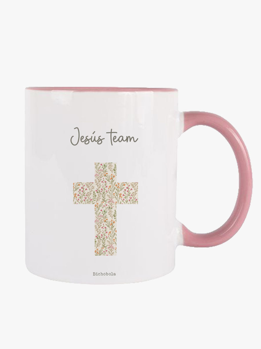 Taza Jesús Team diseño Primavera para Primera Comunión