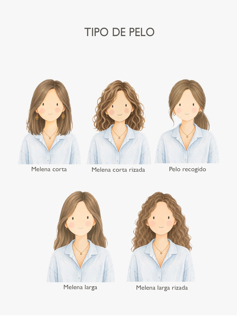 Tipos de pelo de mujer: melena corta, larga, rizada y recogido