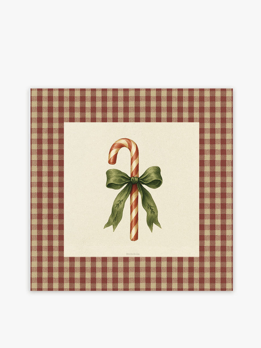 Mantel cuadrado Bastón