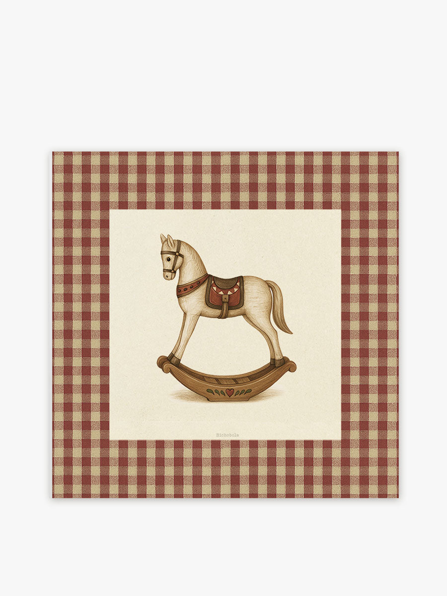 Mantel cuadrado Caballo