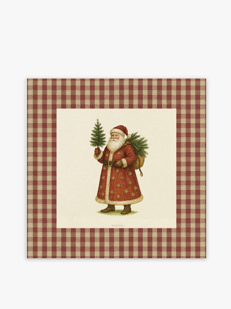 Mantel cuadrado Papa Noel