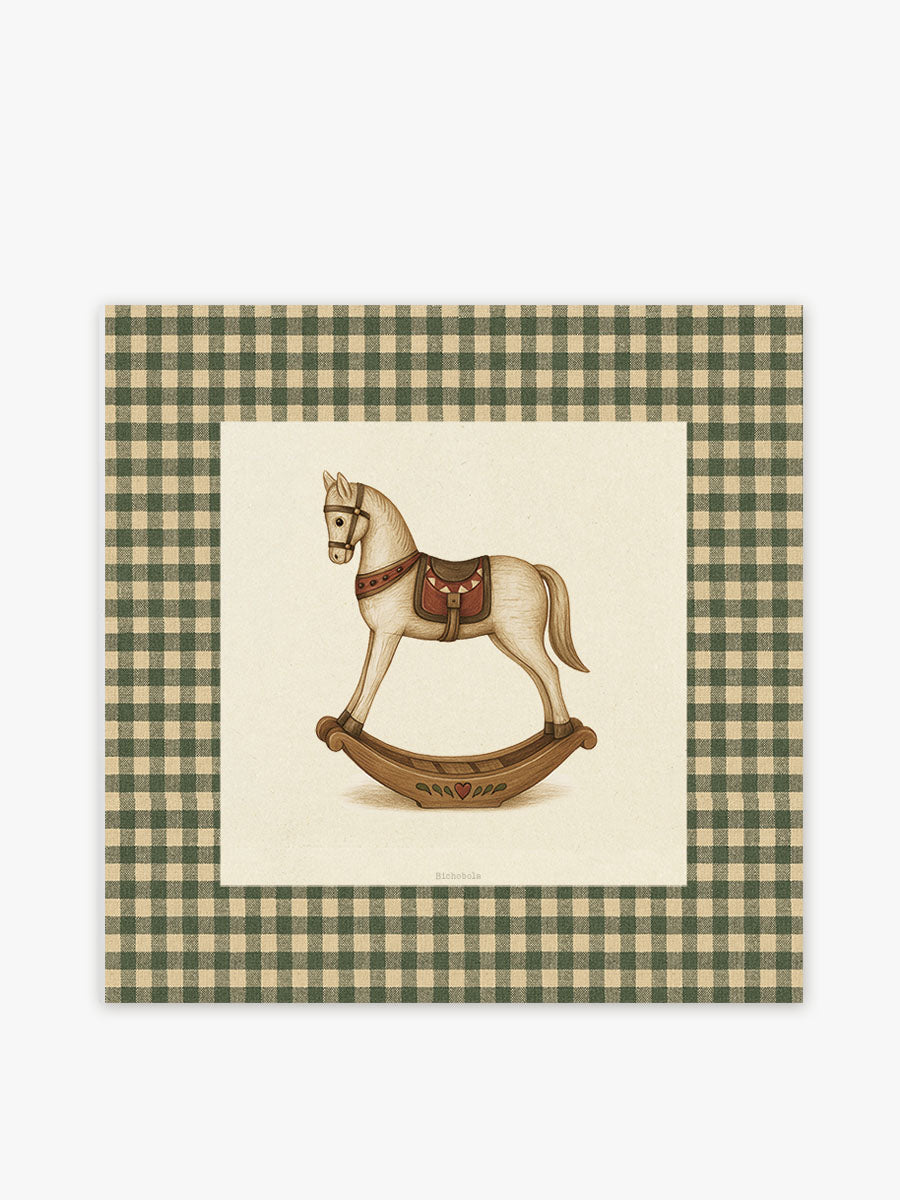 Mantel cuadrado Caballo